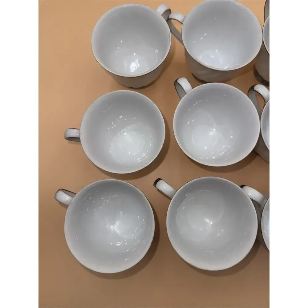 20 Piece Vintage Footed Cups And Saucers Harmony House Heirloom Fine China #351
